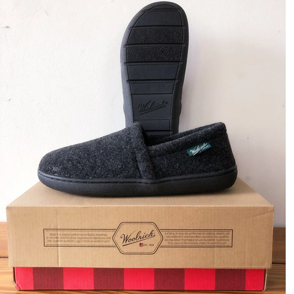 Woolrich Run Slip On Loafer Wool Slippers Men’s size 8 - Picture 8 of 8